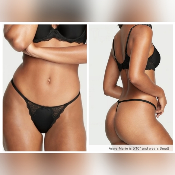 Victoria's Secret Dream Angels Lace-Trim V-String Panty XLARGE - Picture 1 of 10